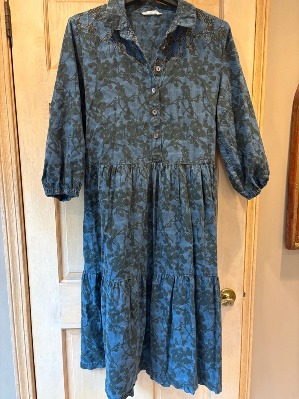 Marketplace Handiwork of India Embroidered Tiered Dress 1X